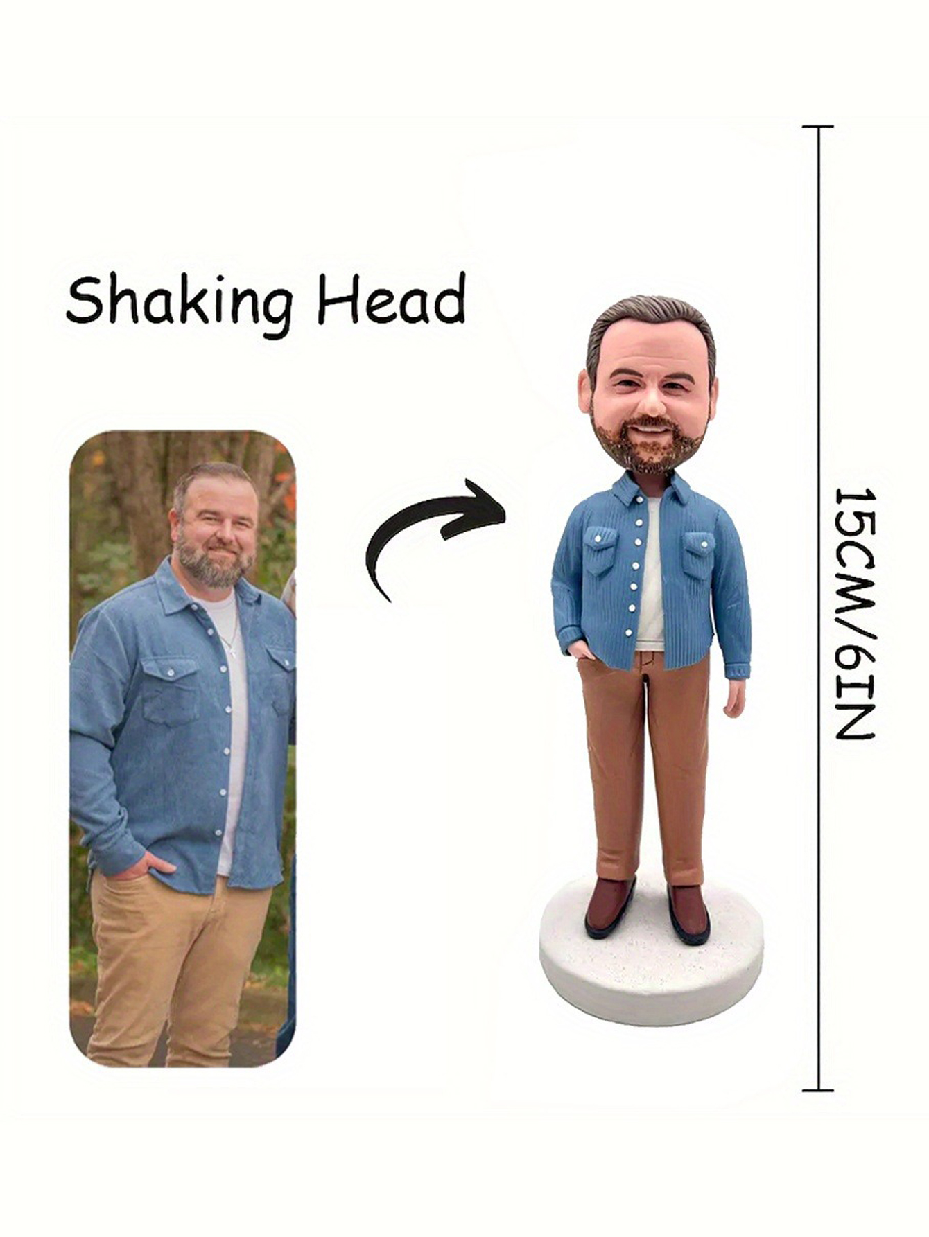 Custom Cartoon Clay Bobblehead Dolls, Wobble Dolls, Your Personalized Figurines